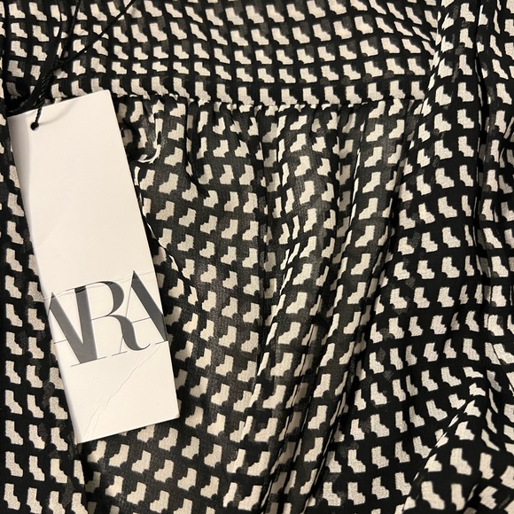 Zara Ruched Mini Dress. Women's Small NWT - Picture 9 of 10